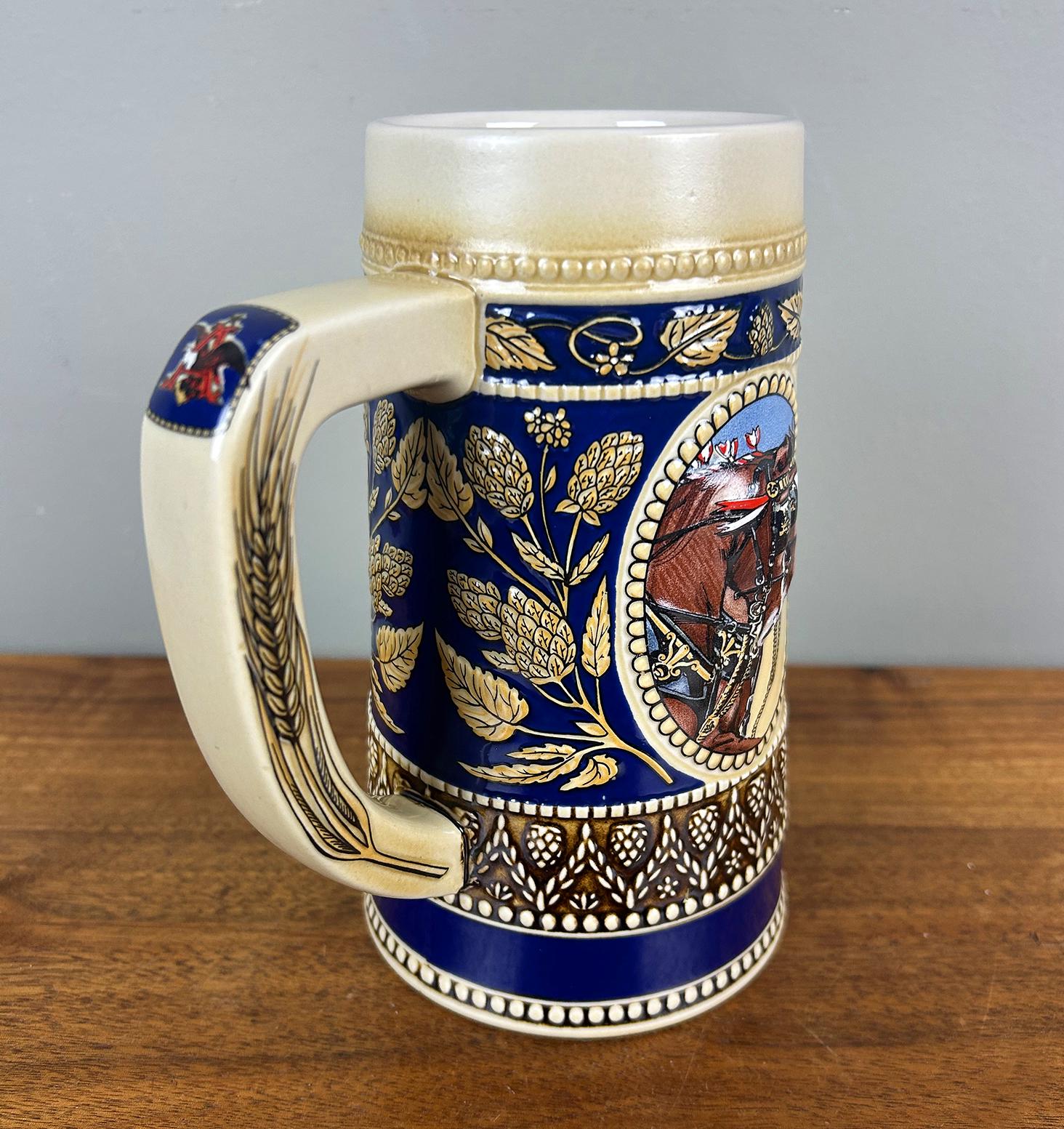 Vintage Budweiser 1987 Anheuser Busch Collectors Beer Stein Mug
