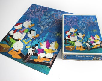 Vintage 1960's Walt Disney Puzzle Mickey Mouse Donald Duck - Etsy