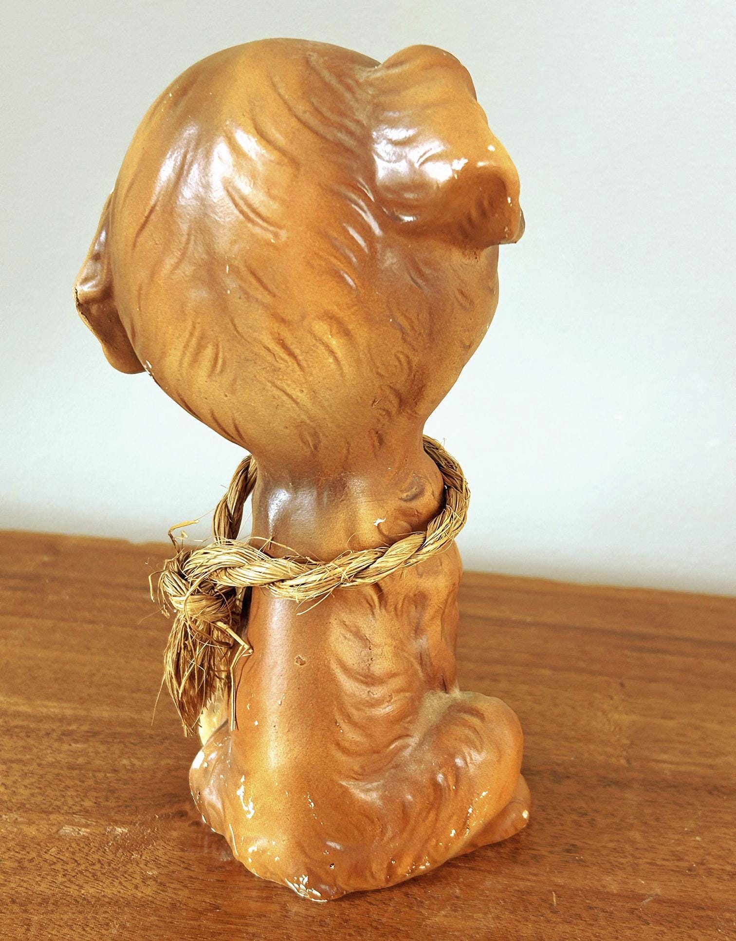 Vintage Sad Big Eyed Dog Ceramic Figurine Enesco 1960s - Etsy