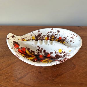 Popielniczka ceramiczna Vintage Drip Glaze 1978