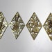 Vintage Set of 4 Retro Diamond Shaped Music Panels - Etsy