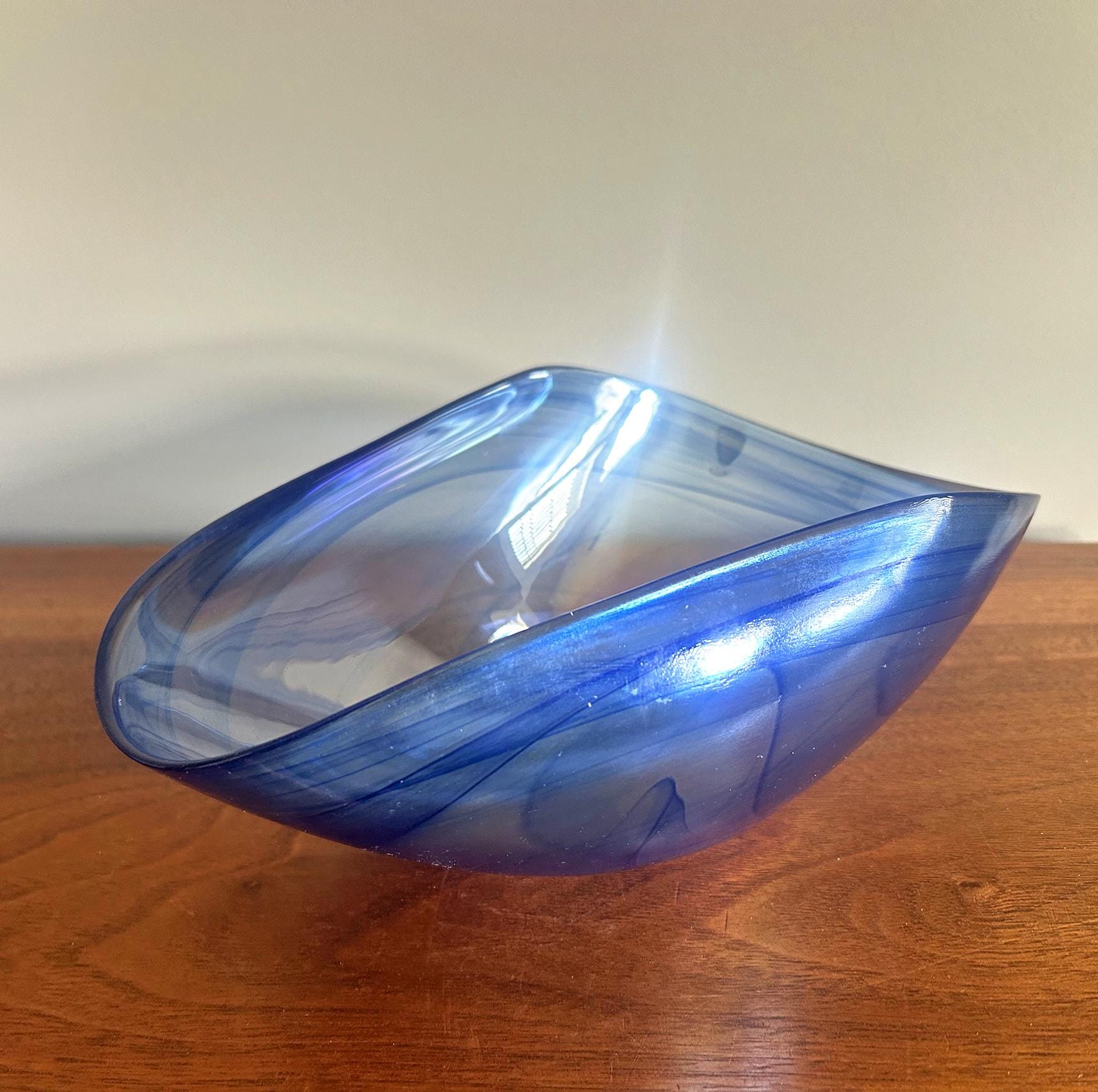 Murano Blue Bowl - Etsy