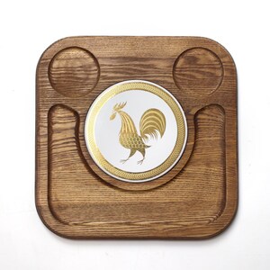 Vintage Rooster Cheese Platter