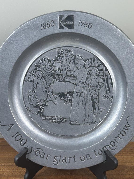 Vintage Kodak 100 Year Anniversary Commemorative Plate A Hundred