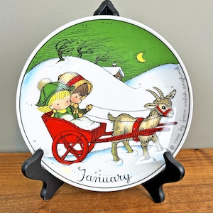 Vintage Joan Walsh Anglund January Collector's Edition Plate