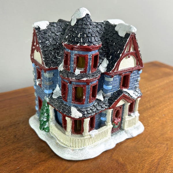 Vintage California Creations Christmas Village Queen Anne Painted Lady House