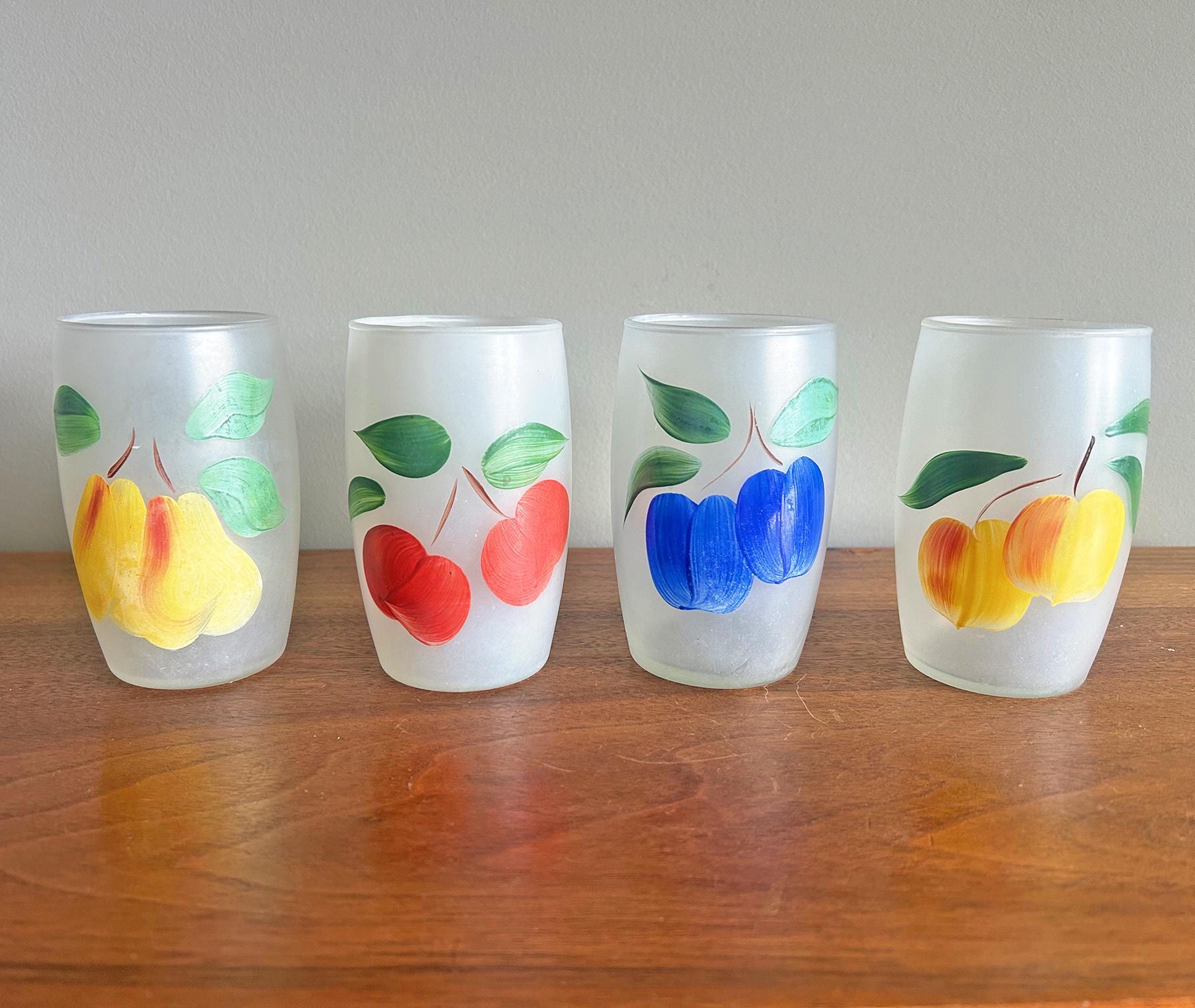 Fruit Glasses Vintage - Etsy