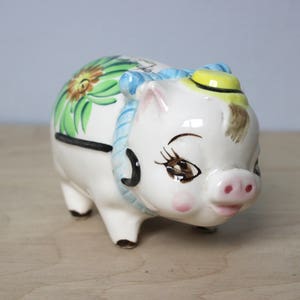 Vintage Piggy Bank "Cash Only - No Refunds"