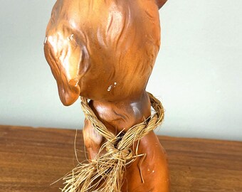 Vintage Sad Big Eyed Dog Ceramic Figurine Enesco 1960s - Etsy
