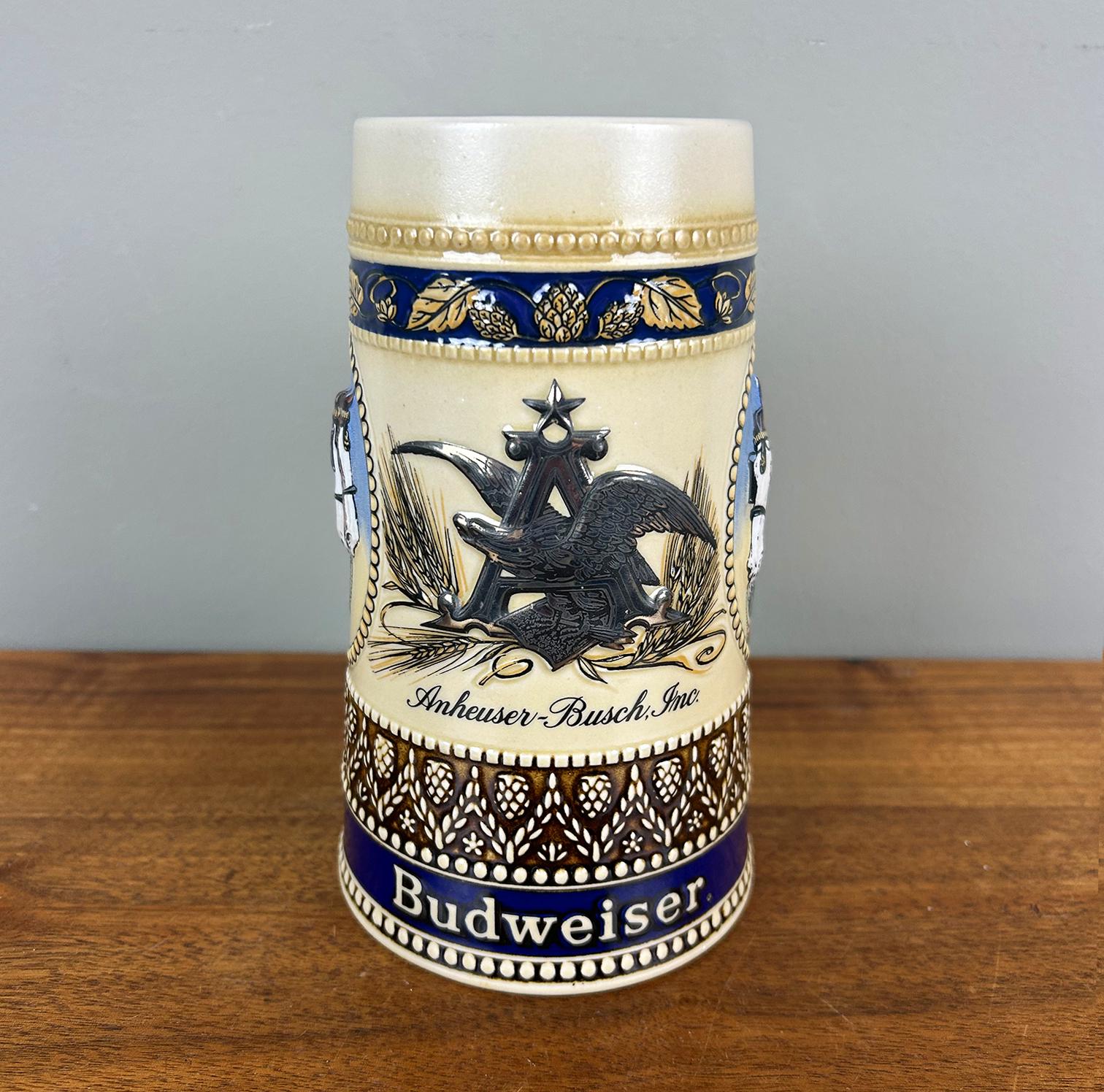 Vintage Budweiser 1987 Anheuser Busch Collectors Beer Stein Mug