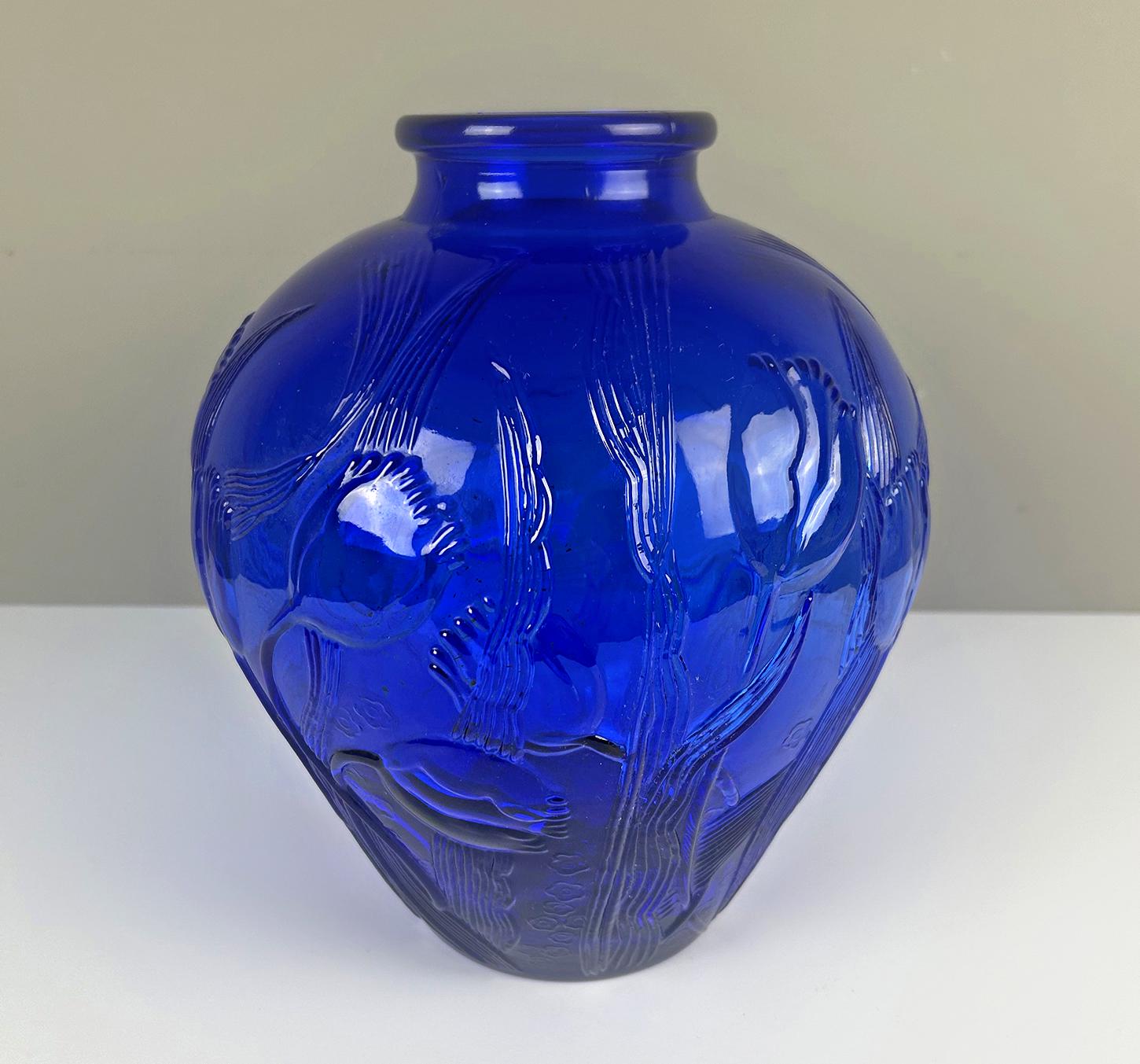 Vintage Italian Cobalt Blue Vase - Etsy