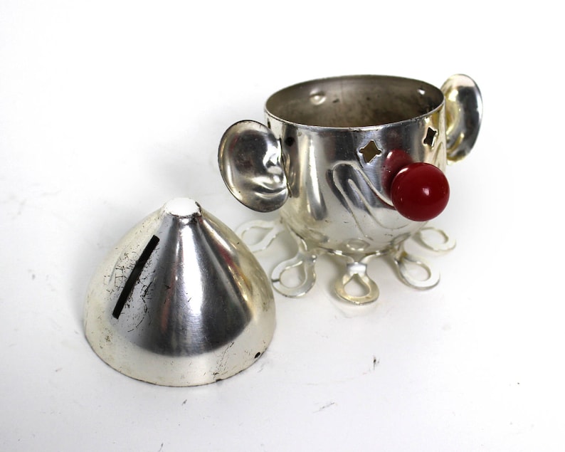 Vintage Silver Plated Napier Coin Bank Etsy