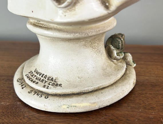 Vintage Girl and Boy Busts by Universal Statuary Corp. Chicago