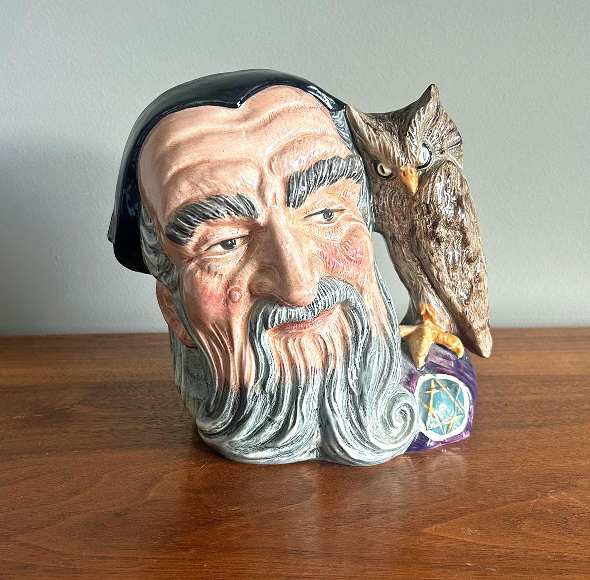 Royal Doulton Toby Jug the Wizard - Etsy
