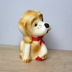Vintage Plastic Dog Bank