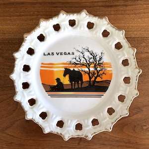 Vintage Las Vegas Souvenir Plate