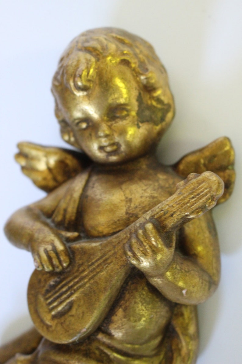 Vintage Plaster Cherub image 2