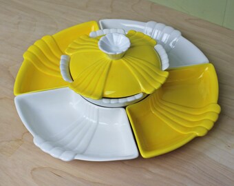 Vintage California Pottery Serving Set