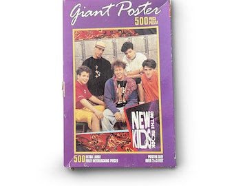 Vintage New Kids on the Block Giant Poster 500 Piece Puzzle - Etsy
