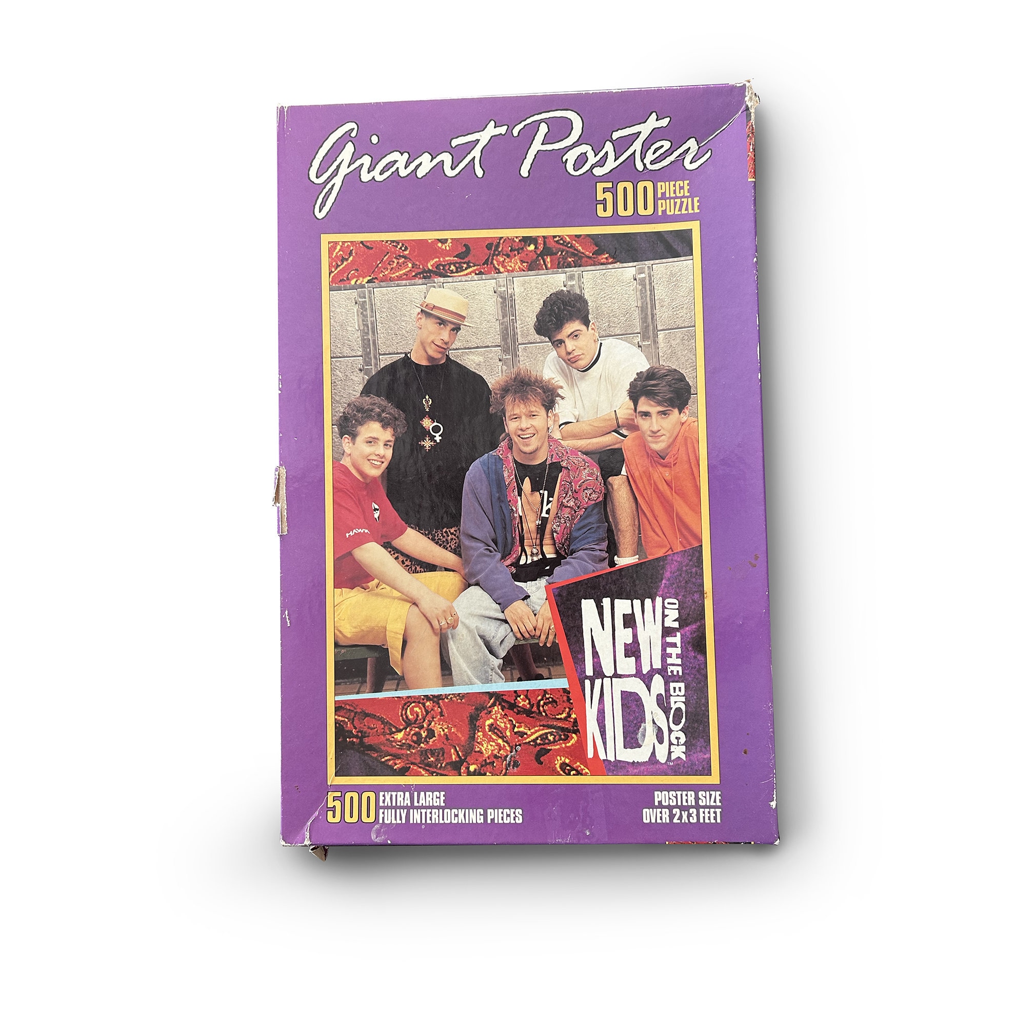 Vintage New Kids on the Block Giant Poster 500 Piece Puzzle - Etsy