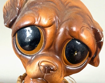 Vintage Sad Big Eyed Dog Ceramic Figurine Enesco 1960s - Etsy