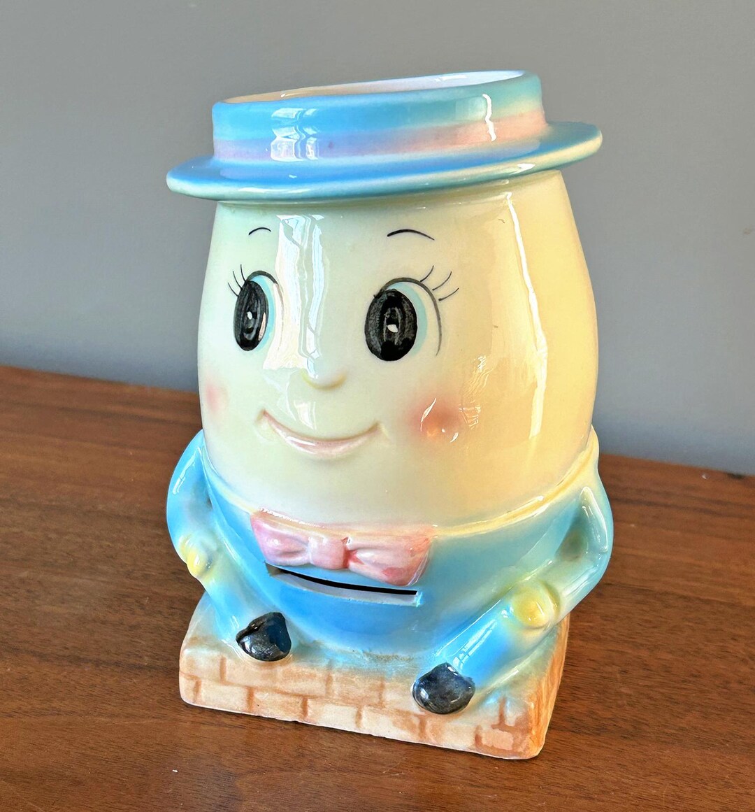 Vintage Ceramic Humpty Dumpty Vase and Bank Made in Japan - Etsy