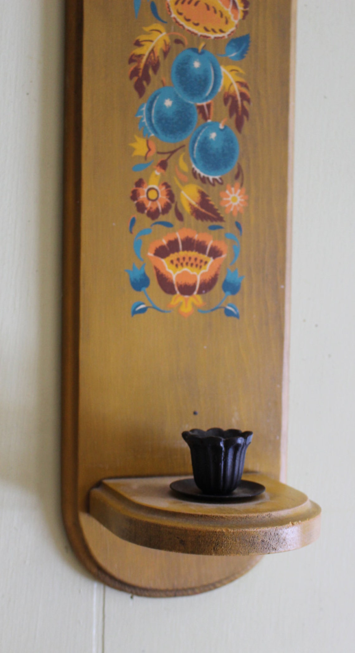 Vintage Yorkraft Wall Plaque Candle Holder Etsy