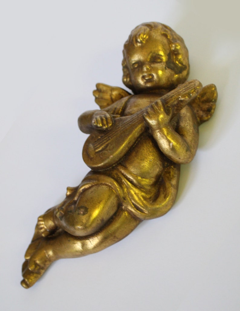 Vintage Plaster Cherub image 3