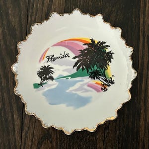 Vintage Florida Souvenir Plate
