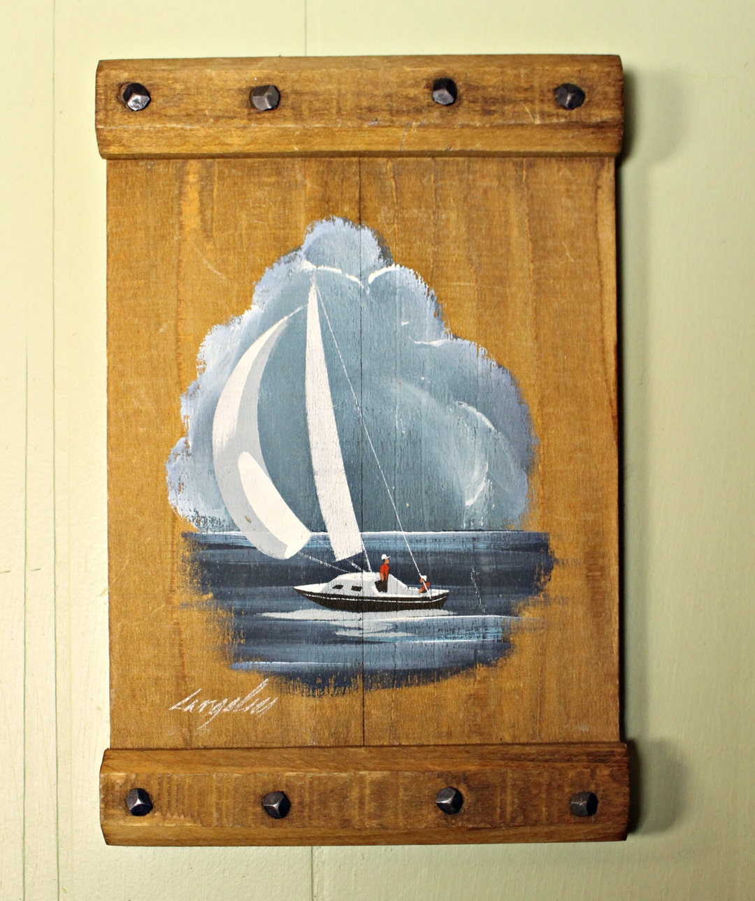 painted sailboat decor