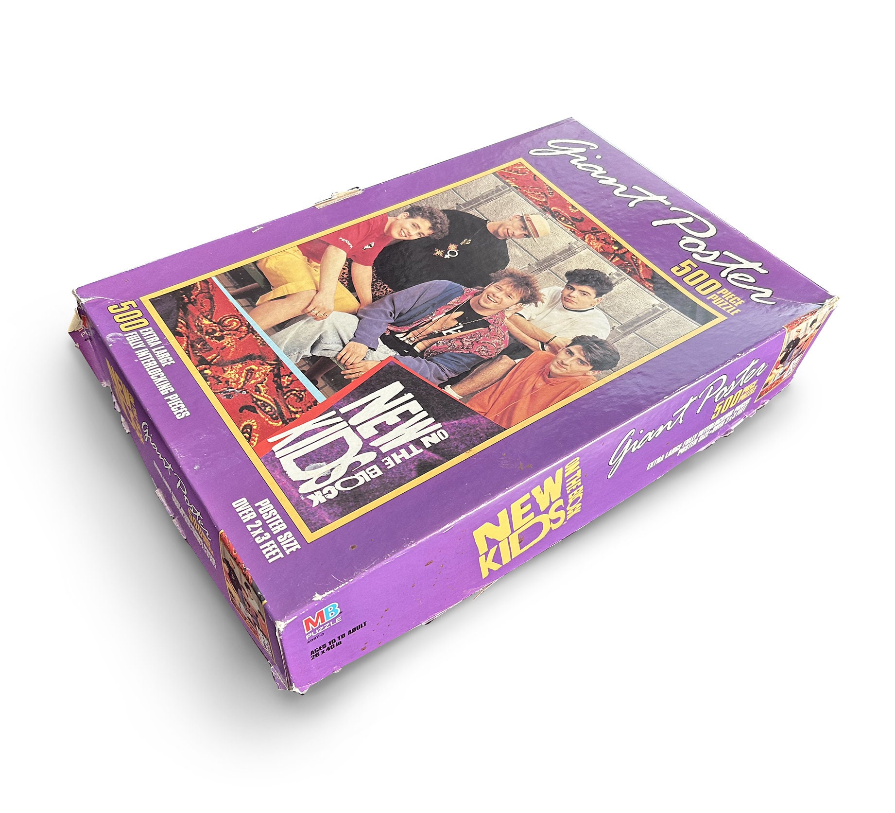 Vintage New Kids on the Block Giant Poster 500 Piece Puzzle - Etsy