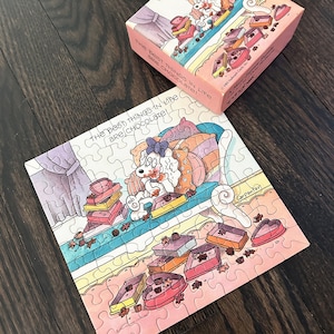 Vintage The Best Things in Life are Chocolate Mini Jigsaw Puzzle von Springbok Hallmark
