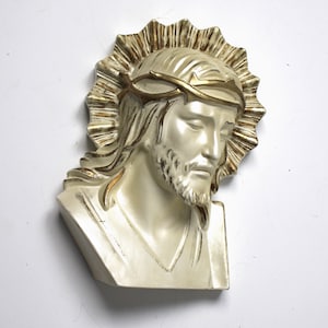 Vintage Plaster Bust of Jesus