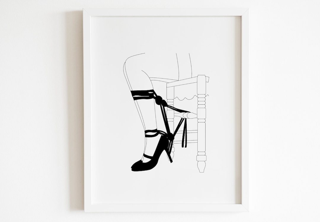Rope Bondage Bunny Shibari BDSM Art DDLG Baby Brat Art Kink Positive