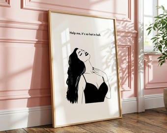 Hot in Hell Art Print - Queer AuDHD Illustration