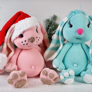 Padrão de crochê O coelho de Natal