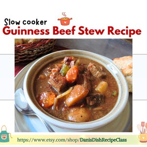 Guinness Beef Stew Recipe, Best recipe | Protein, Broth, Homemade, Cooking, Healthy eating | Digital recipe, Printable Download, Recipe PDF