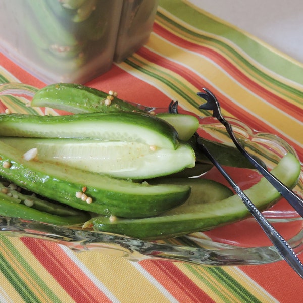 Firecracker Dill Ice Box Pickles