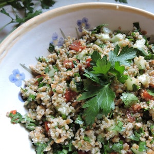 TABOULI Salad Mediterranean Recipe, Chef&#39;s Recipe, Perfect for Lunch, Dinner, Side Dish, Snack | Instant downloadable, PDF/JPEG file, Easy