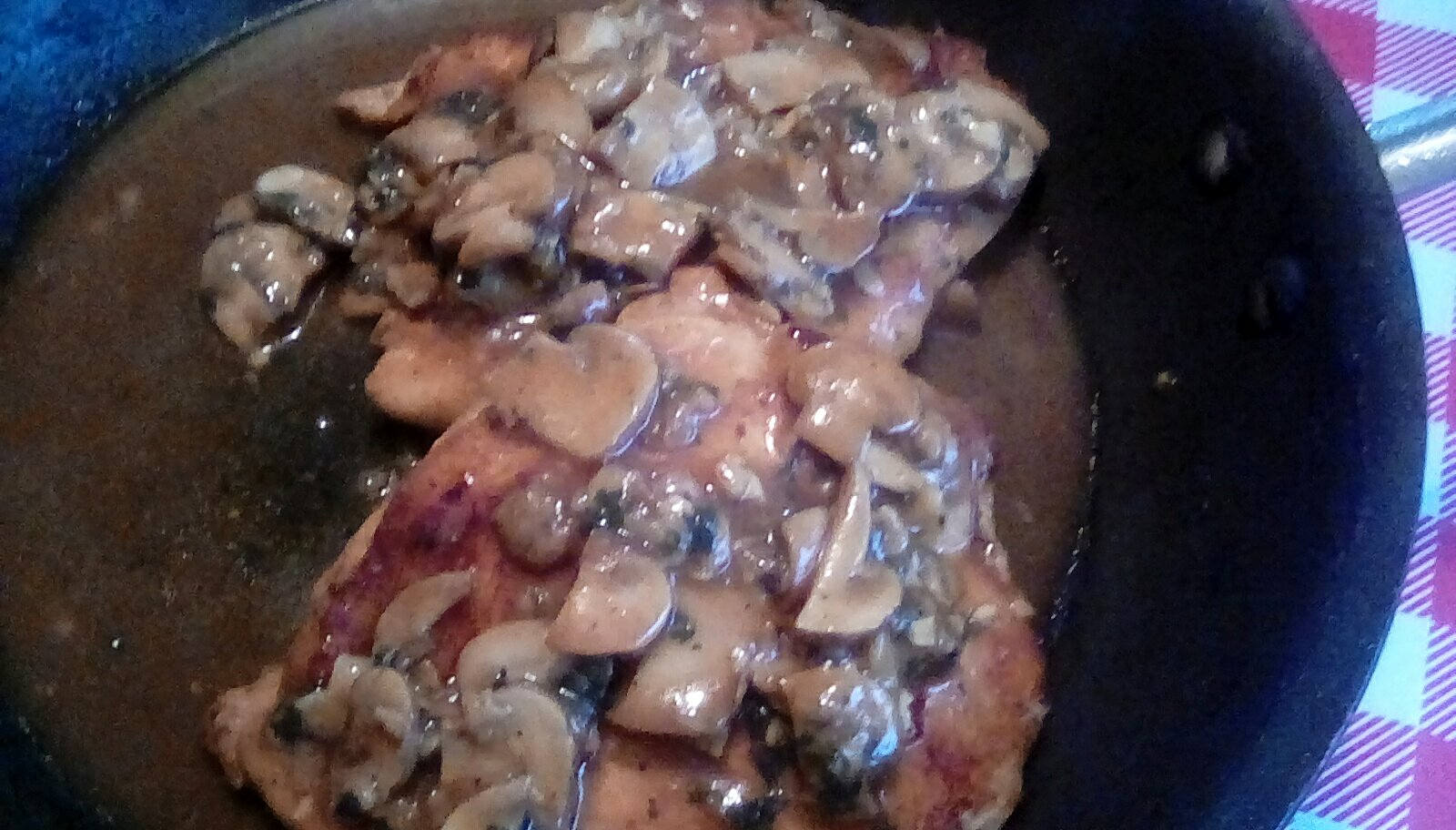 Chicken Marsala With Shiitake Mushrooms and Bacon Downloadable PDF or