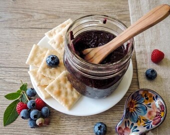 Blueberry Chia JellyJam Recipe Mini-Class | Printable 3-Page Blueprint & Fruit Variations PDF Download