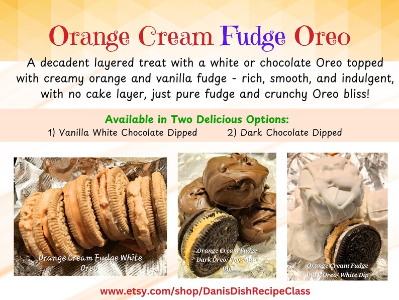 Orange Cream Cake/Fudge Oreo: Ghirardelli Chocolate Dipped immagine 4