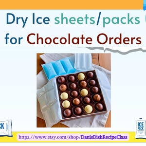Ice sheets, Dry Ice packs |Add On for Chocolate & Heat-sensitive food orders, Shipping Upgrade for Perishables, Safe Shipping in hot Weather