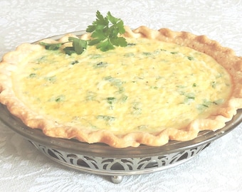 Quiche al vino bianco e cipolle (PDF o JPEG scaricabile) Ricetta di Eating Cleaner