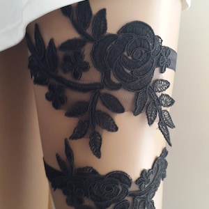 lingeria Black, garter, toss garters. garter, wedding garters, bridal accessories, handmade, garter suspander,