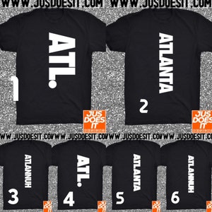 Big ATL Vibes T-shirt/Sweatshirt Atlanta Shirt Please Read Item Details In Full image 9