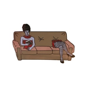 Beetlejuice Couch Lady Hard Enamel Pin