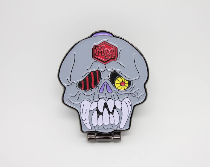 Mighty Max Skull Hinged Soft Enamel Pin Etsy