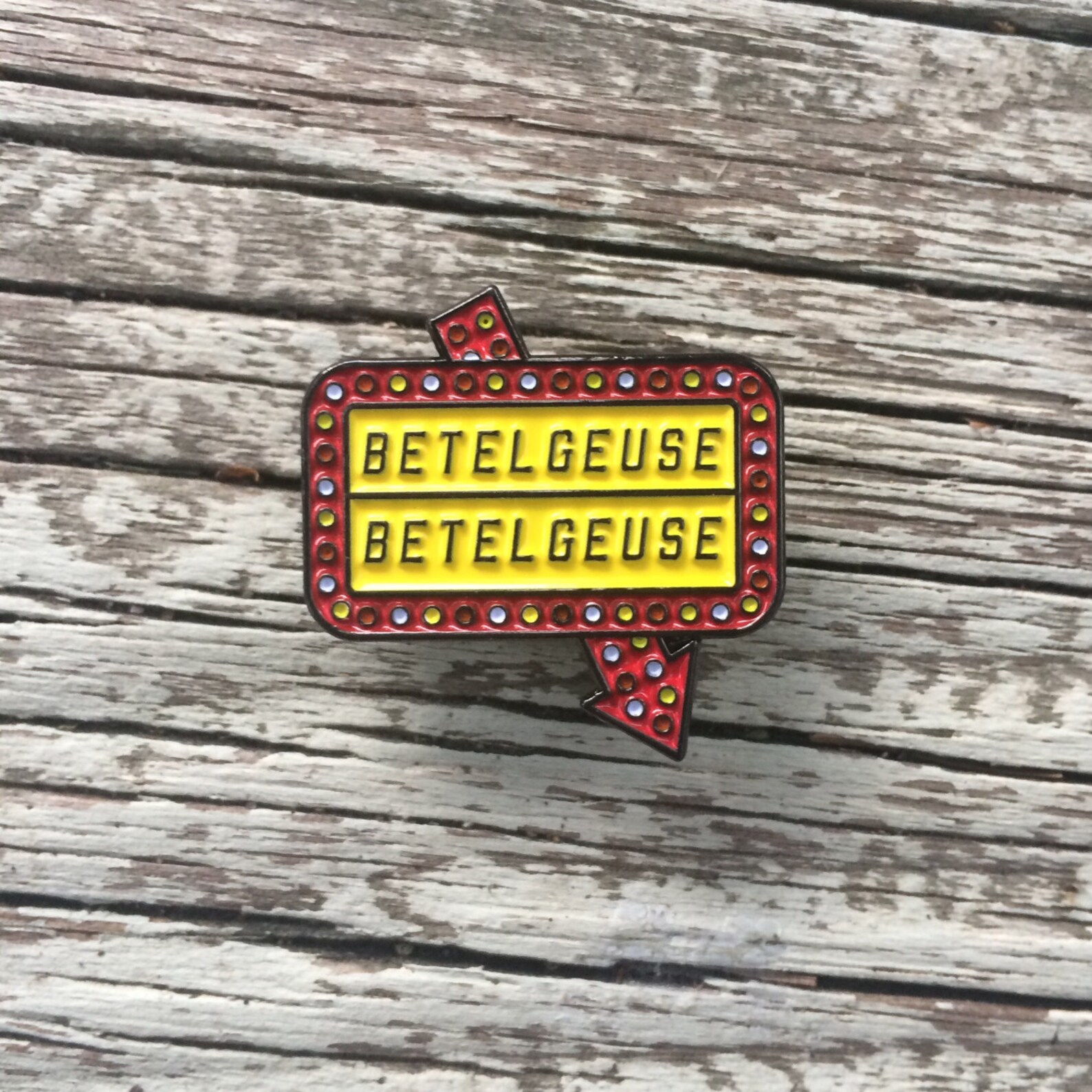 Betelgeuse Marquee Sign Enamel Pin - Etsy Australia
