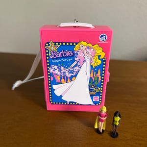 Mini Fashion Doll Case with Dolls Holiday Ornament